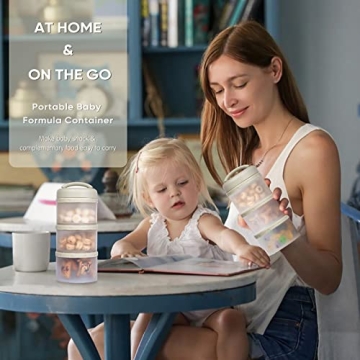 Termichy Stackable Formula Dispenser Portable BPA-Free