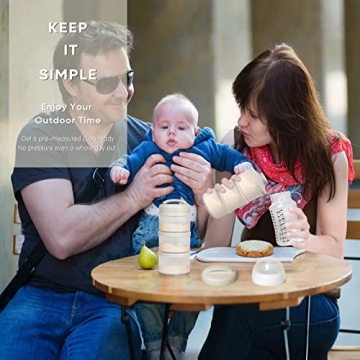 Termichy Stackable Formula Dispenser Portable BPA-Free