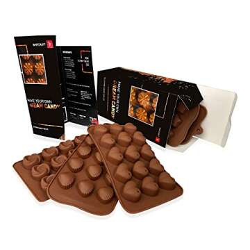 Small Silicone Molds for Fat Bombs - Jello Molds Silicone - 2 eBooks 12 Recipes- Ideal for Chocolate Candy Making, Molding Chocolate, Fat Bomb, Caramel - Includes different shape Truffle Mold silicone