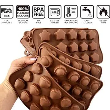 Small Silicone Molds for Fat Bombs - Jello Molds Silicone - 2 eBooks 12 Recipes- Ideal for Chocolate Candy Making, Molding Chocolate, Fat Bomb, Caramel - Includes different shape Truffle Mold silicone