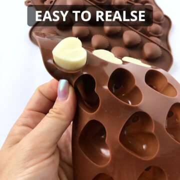 Small Silicone Molds for Fat Bombs - Jello Molds Silicone - 2 eBooks 12 Recipes- Ideal for Chocolate Candy Making, Molding Chocolate, Fat Bomb, Caramel - Includes different shape Truffle Mold silicone