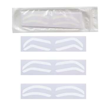 Airbrush Eyebrow Stickers Stencils Shape Tape Disposable Tattoo Auxiliary Stickers Airbrush Brow Bor...