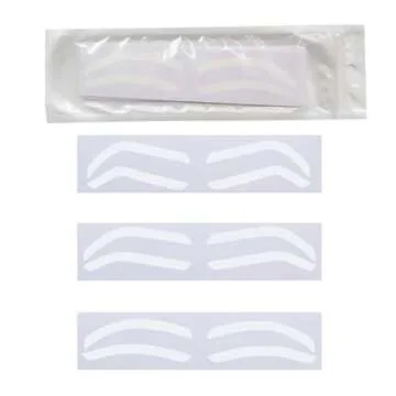 Airbrush Eyebrow Stickers Stencils Shape Tape Disposable Tattoo Auxiliary Stickers Airbrush Brow Bor...