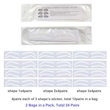 Airbrush Eyebrow Stickers - Perfect Shaping Tool