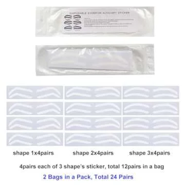 Airbrush Eyebrow Stickers - Perfect Shaping Tool