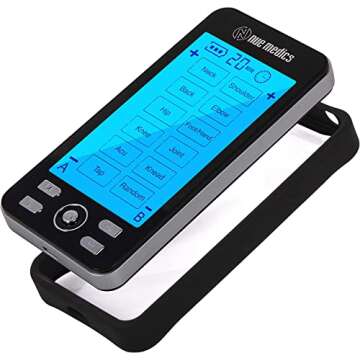 Tens Unit Machine Pulse Massager for Pain Relief, 24 Massage Modes, Rechargeable Muscle Stimulator Device with 10 Pads