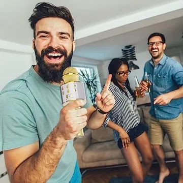 Caymuller Bluetooth Karaoke Microphone 2 Pack - Fun for All