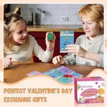 ONEHAUS 24 Pcs Valentines Cards Kids with Car Shaped Crayon - Boys Valentines Day Gifts for School Classroom, Perfect Valentines Class Party Favors for Toddler, Girls and Boys