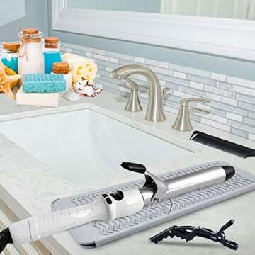 MORGLES Heat Resistant Gloves Set for Hair Styling Tools