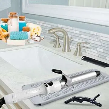 MORGLES Heat Resistant Gloves Set for Hair Styling Tools