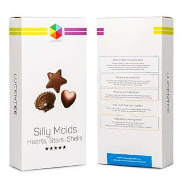 Candy Molds & Silicone Chocolate Mold Set of 4 Non Stick