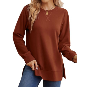 Saloogoe Women’s Crewneck Sweatshirt - Stylish & Soft
