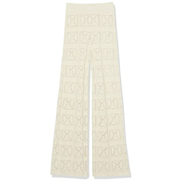 Stylish The Drop Women’s Diza Crochet Flare Pants