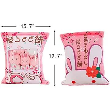 Charming Cherry Blossom Bunny Plushies - Soft Decor Gifts