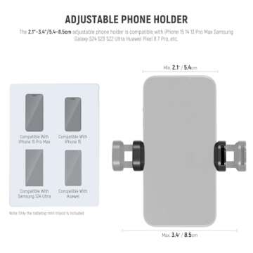 NEEWER Carbon Fiber Mini Tripod with Remote, 20"