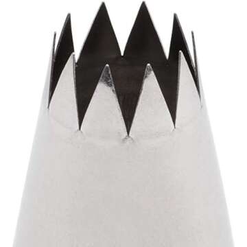Ateco #829 Stainless Steel Star Pastry Decorating Tip – Professional Quality for Beautiful Decorat...
