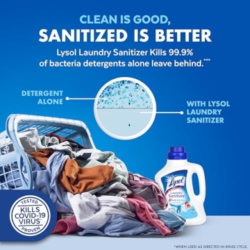 Lysol Laundry Sanitizer Eliminates Odors and Kills Germs