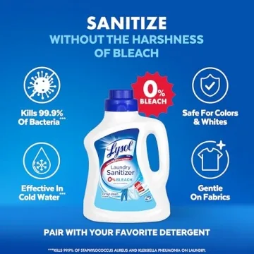 Lysol Laundry Sanitizer Eliminates Odors and Kills Germs