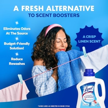 Lysol Laundry Sanitizer Eliminates Odors and Kills Germs