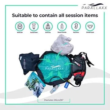 Parallaxx Wetsuit Changing Mat for Swimming, Dry bags Waterproof, Surfing Accessories for Kayakers, ...