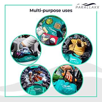 Parallaxx Wetsuit Changing Mat for Swimming, Dry bags Waterproof, Surfing Accessories for Kayakers, and Outdoor Adventures - Wet Bag For Swimsuit - Durable Waterproof Beach bag- Keeps Your Car Clean