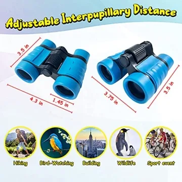 ESSENSON Kids Binoculars Outdoor Adventure Toy Ages 3-12