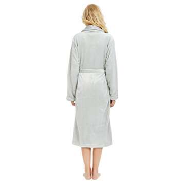 HEARTNICE Womens Fleece Robes - Soft Plush Long Bathrobe
