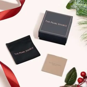 Elegant 7.5-8.0mm Akoya Pearl Earrings in Gold