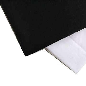 Black Cotton Fabric for Sewing, Quilting & Crafts - 2 Yard