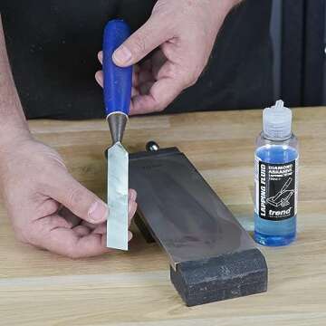 Trend Diamond Abrasive Lapping Fluid, 17 fl oz, Blue, Professional Grade Sharpening Fluid for Optimum Performance, DWS/LF/500