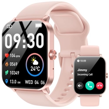 Jacoosa Smart Watch, 1.85" HD Smartwatch for Men Women (Answer/Make Calls), Fitness Watch with 120+ ...