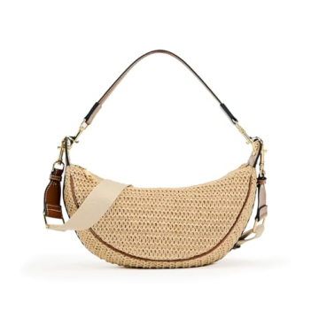 Chic 2024 Straw Crossbody Bag Women Beach Hobo Handbag