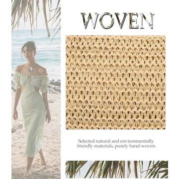 Chic 2024 Straw Crossbody Bag Women Beach Hobo Handbag