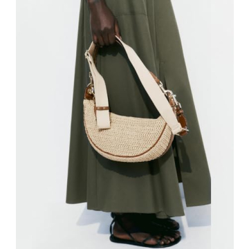 Chic 2024 Straw Crossbody Bag Women Beach Hobo Handbag