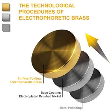 DEYNITE Modern Bathroom Vanity Light Brass Wall Sconce Mirror with Crackle Glass Shade for Hallway