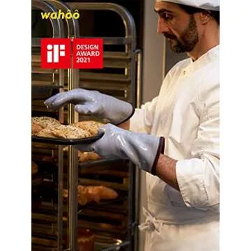 LANON Liquid Silicone Cooking Gloves - Heat Resistant and Safe