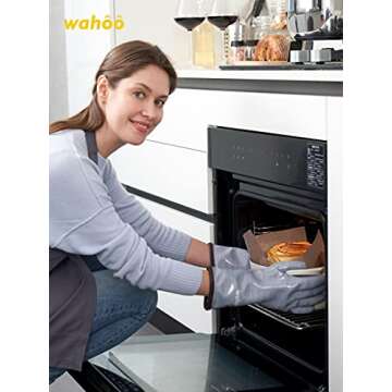 LANON Liquid Silicone Cooking Gloves - Heat Resistant and Safe