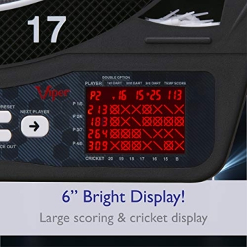 Viper Ion Electronic Dartboard with LED Lights and 48 Games
