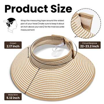 Stylish Adjustable Wide Brim Sun Hat for Women