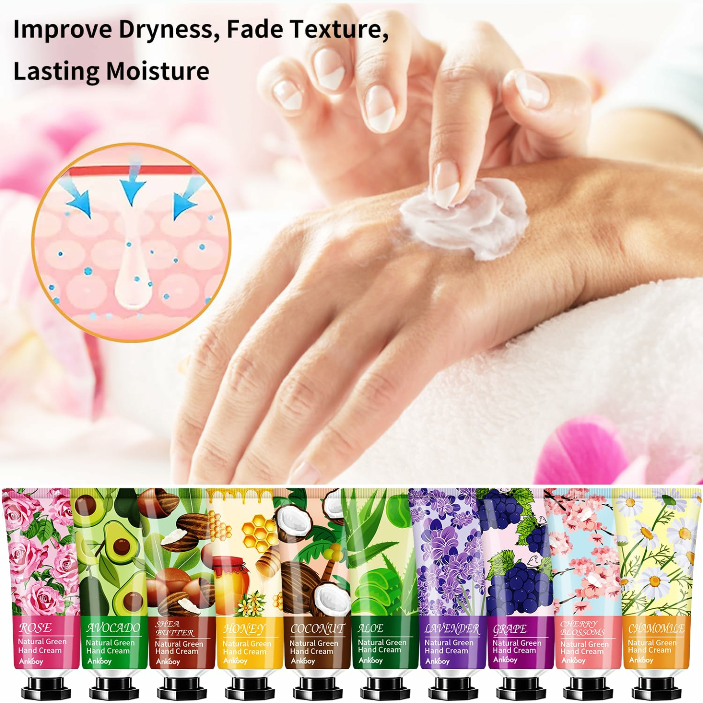 12 Pack Hand Creams - Perfect Gift for Women & Girls