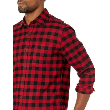 Amazon Essentials Men’s Slim-Fit Plaid Flannel Shirt