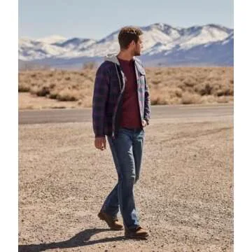 Wrangler Authentics Men's Long Sleeve Waffle Henley, Light Heather Gray, Large