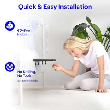 BedShelfie Bedside Shelf for Bunk Bed & Top Bunk, College Dorm Room Essentials, Loft Nightstand, Floating Bed Side Table Tray Storage, Dorm Room Decor, College Dorm Essentials - Minimalist Black Wood