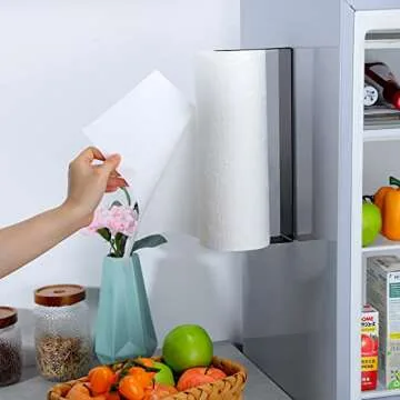 Durable DELITON Magnetic Paper Towel Holder for Convenience