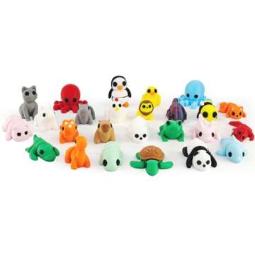 NEXT STOP M 25 Pcs Mini Cute Animal Figurines Set