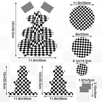 Hoolerry 3 Tier Race Car Cupcake Stand Tower - Perfect for Birthday & Party Decorations