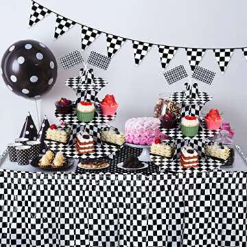 3 Tier Race Car Cupcake Stand for Parties