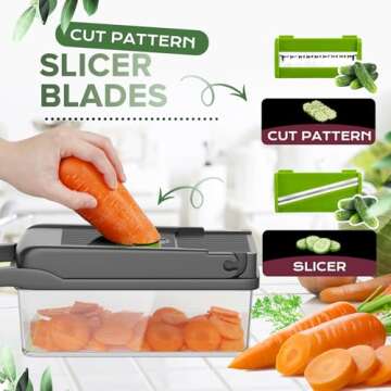 Raipeu 14-in-1 Vegetable Chopper for Quick Meal Prep