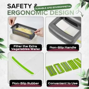 Raipeu 14-in-1 Vegetable Chopper for Quick Meal Prep