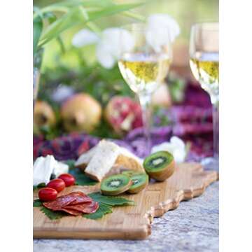 Totally Bamboo New Jersey State Shaped Bamboo Serving & Cutting Board